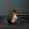 Carbon Fiber Ring with Spalted Maple Wood Inlay - BerchJewelry