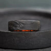 Forged Carbon Fiber and Ironwood Engagement Band - BerchJewelry