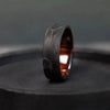 Forged Carbon Fiber and Ironwood Engagement Band - BerchJewelry
