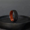 Snakewood Forged Carbon Wedding Band for Men - BerchJewelry