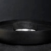 Sterling Silver Carbon Fiber Ring, Modern Elegant Jewelry - BerchJewelry