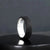 Sterling Silver Carbon Fiber Ring, Modern Elegant Jewelry - BerchJewelry