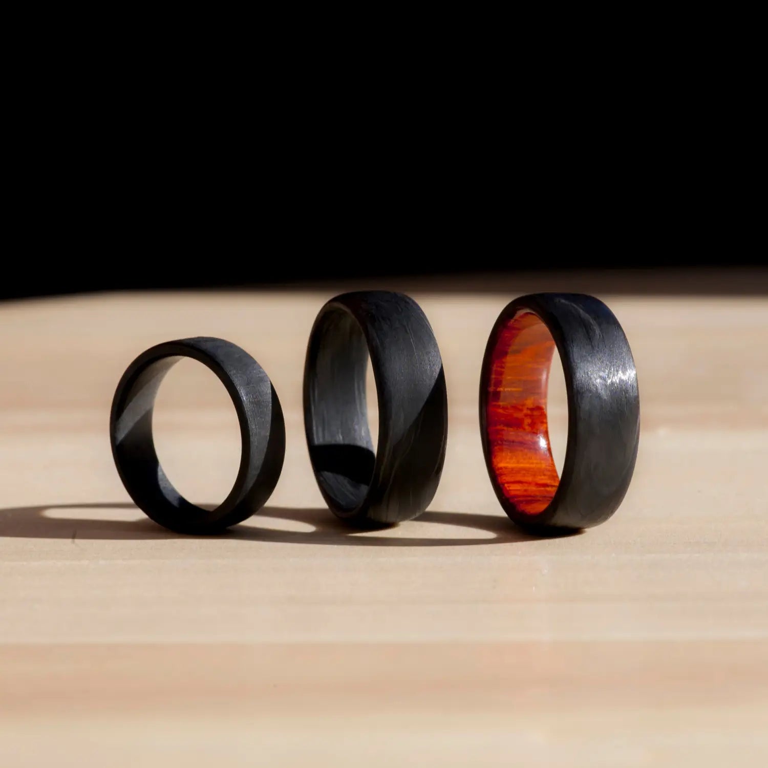 Carbon Fiber Rings - berchjewelry