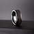 Men’s Ceramic Ring with Carbon Fiber Inlay – Black Gold Wedding Band, Unique Gift for Him - BerchJewelry