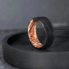 Carbon Fiber Karelian Birch Wood Men's Ring - BerchJewelry